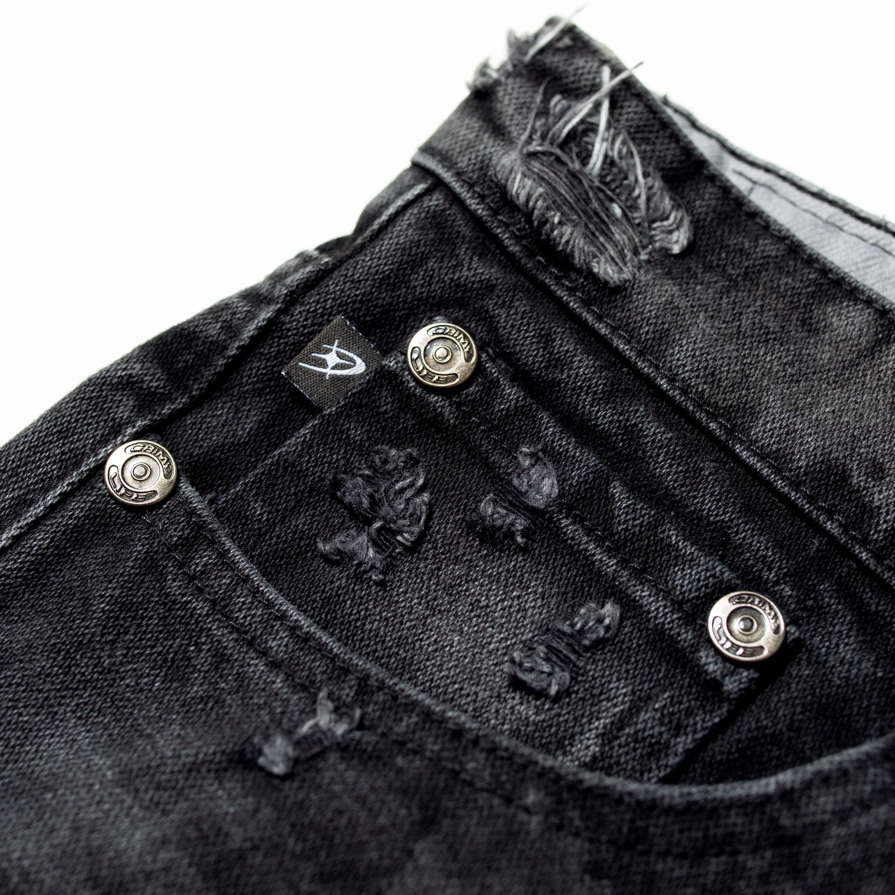 MIDNIGHT DESTROYED FLARED JEANS - Image 4