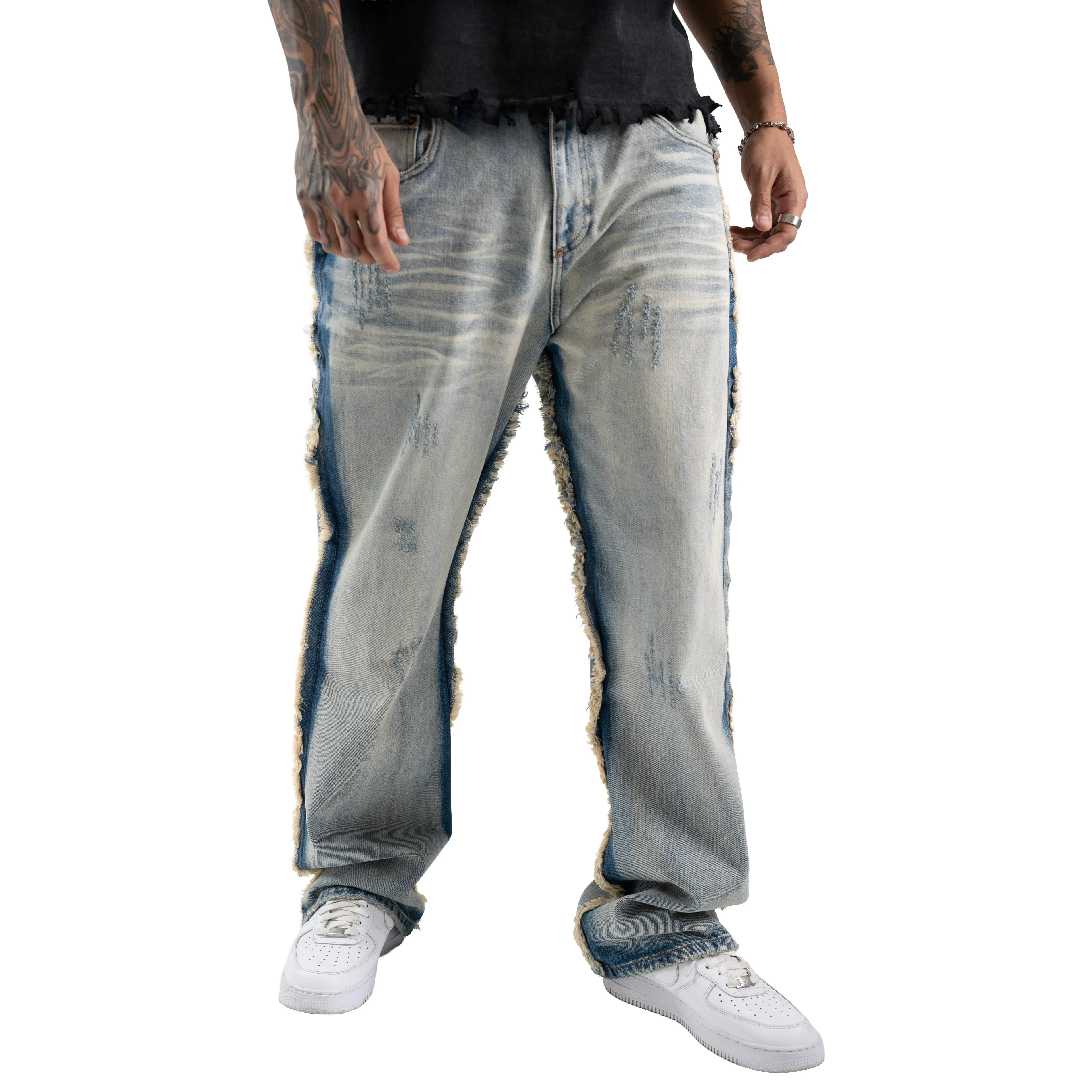 UNSTITCHED BLUE JEANS - Image 7